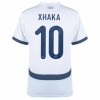 Maillot de Supporter Suisse Xhaka 10 Extérieur Euro 2024 Pour Homme